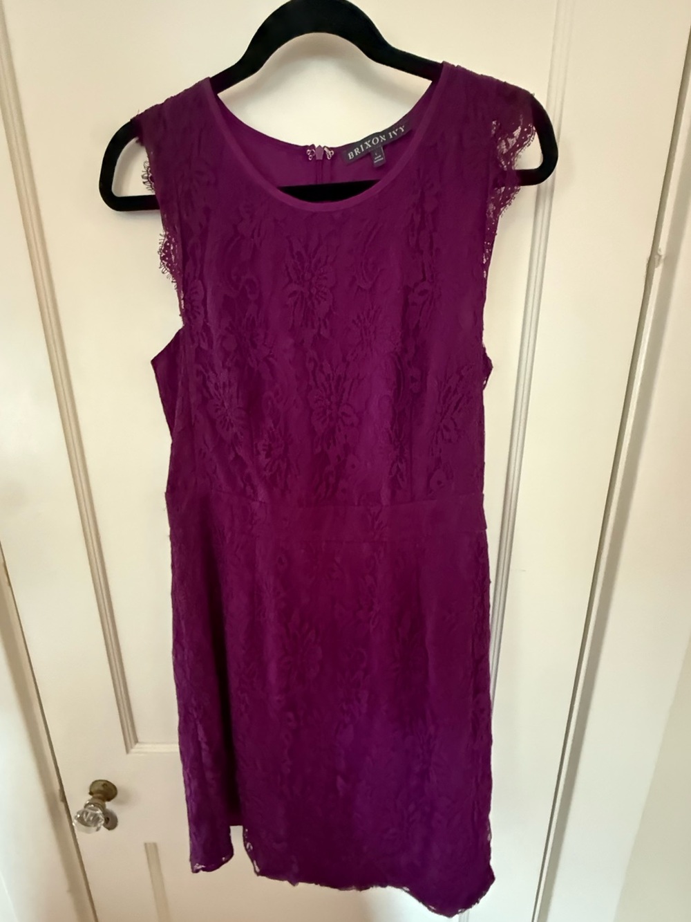 Brixon Ivy Deep Magenta Lace Midi Dress